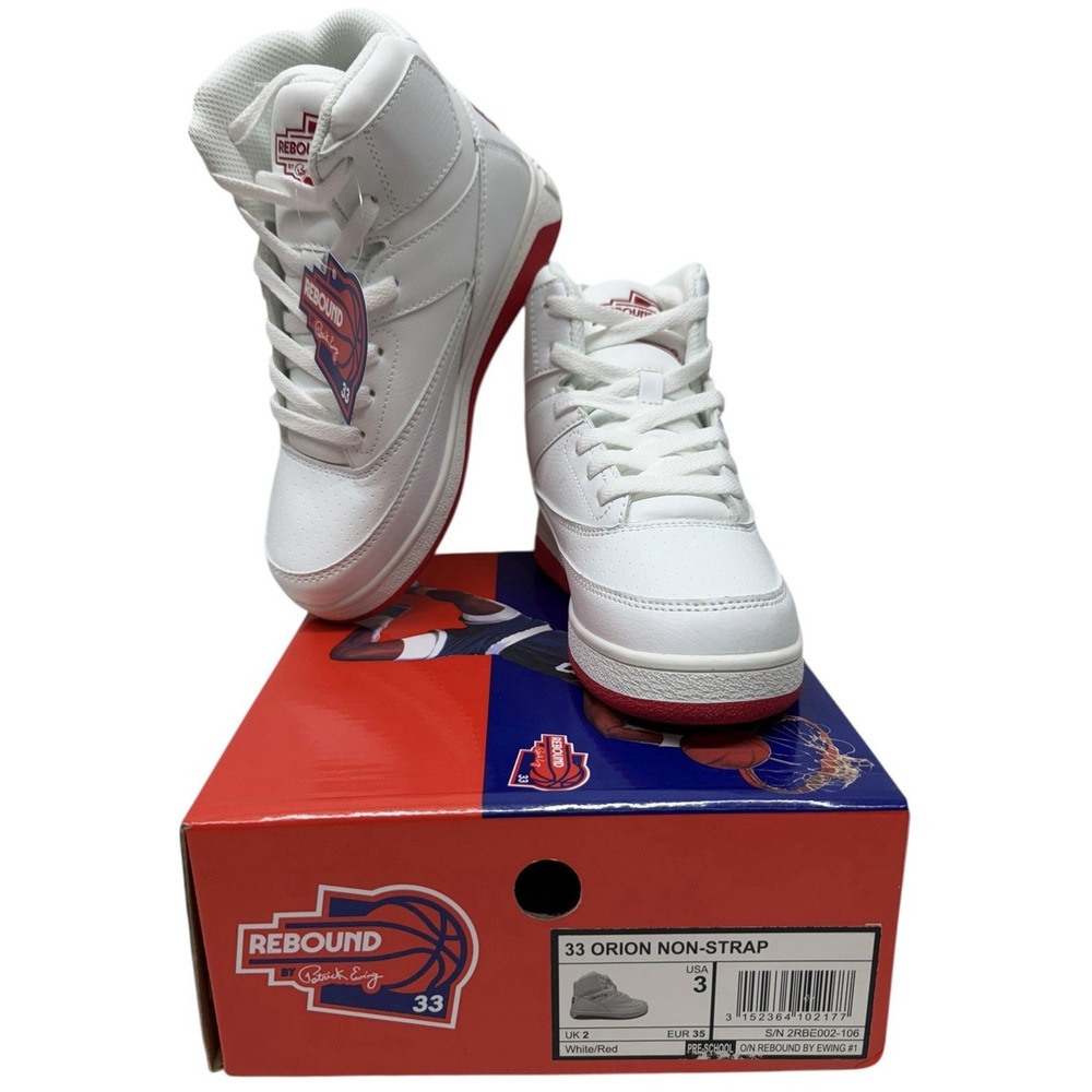 Patrick Ewing‎ Rebound Orion Strap Mid Sneaker, Boys Youth Sneaker (Size 3)